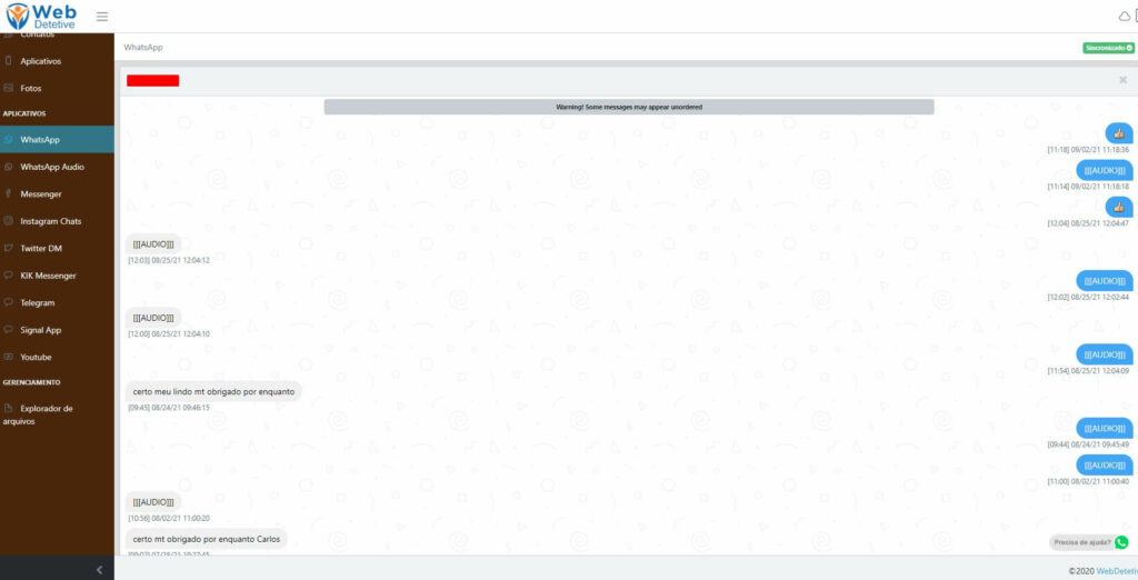 como espionar mensagens do WhatsApp 4