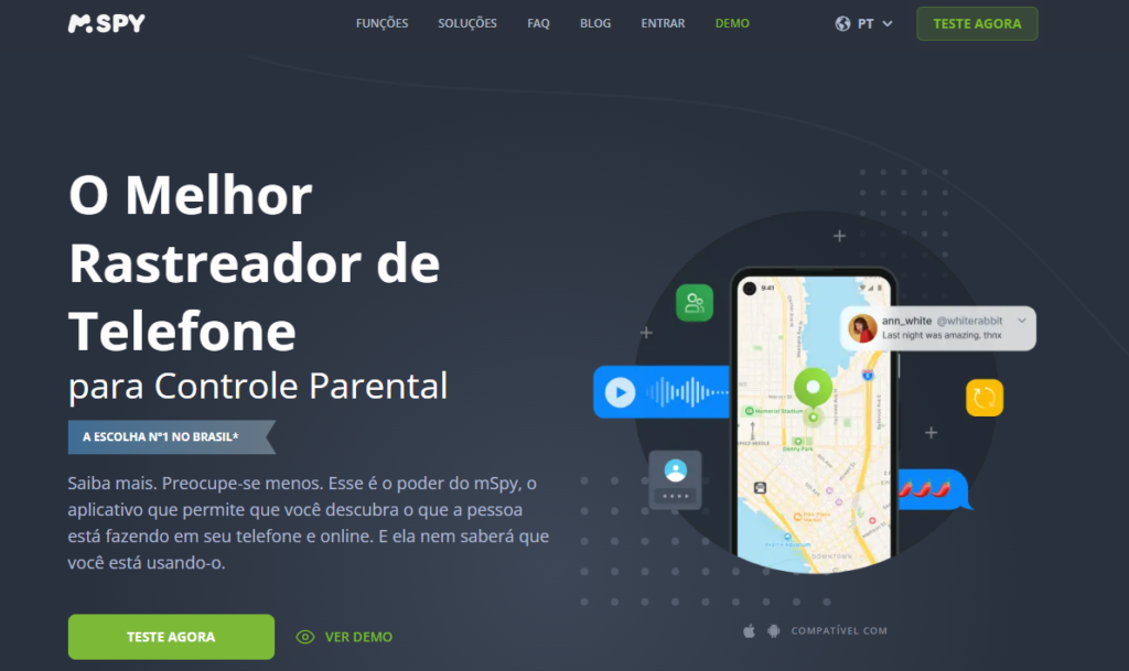 Aplicativo de espionagem para celular Aplicativo de espionagem para celular