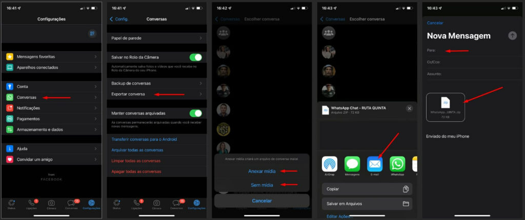 Exportar Conversas do WhatsApp Passo a passo Exportar Conversas do WhatsApp Passo a passo
